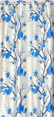 Homecrown Floral Print Curtains- Set of 2, Blue