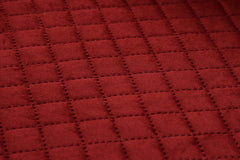 Homecrown Velvet Quilted Sofa Cover for 5 Seater Sofa- Maroon