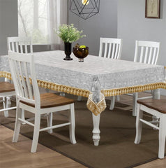 Homecrown Golden Lace 6 Seater Waterproof Dining Table Cover (Diamond, 60 X 90 Inches)