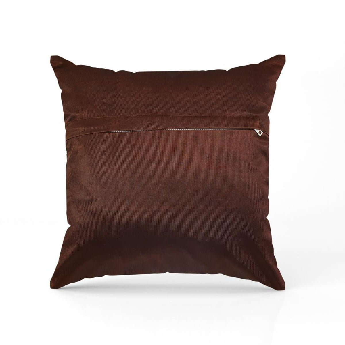 Homecrown Textured Velvet Cushion Covers Set of 5 (16x16 Inch) - Brown