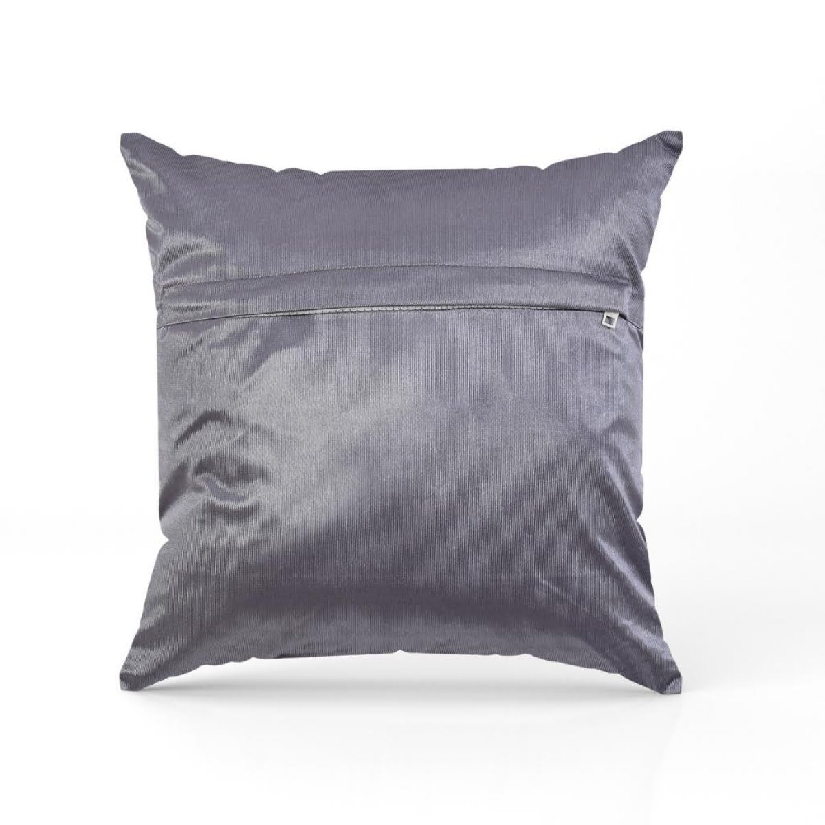 Homecrown Textured Velvet Cushion Covers Set of 5 (16x16 Inch) - Grey