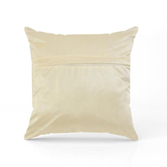 Homecrown Textured Velvet Cushion Covers Set of 5 (16x16 Inch) - Off White