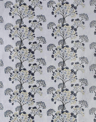 Homecrown Premium Floral Print Curtains- Set of 2, Grey