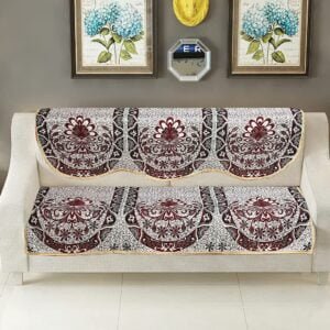HOMECROWN Floral 3 Seater Cotton Sofa Cover Set