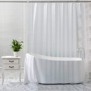 homecrown clear waterproof shower curtain transparent