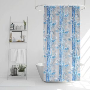 homecrown waterproof shower curtain blue